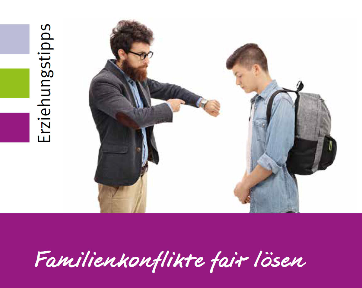 Wie Familienkonflikte auf gute Weise gelöst werden können, ist Thema der Elternkompass-Reihe am 30. April. Grafik: Stadt Wertheim